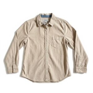 Tommy Bahama Women’s Beige Casual Button-Down Shirt